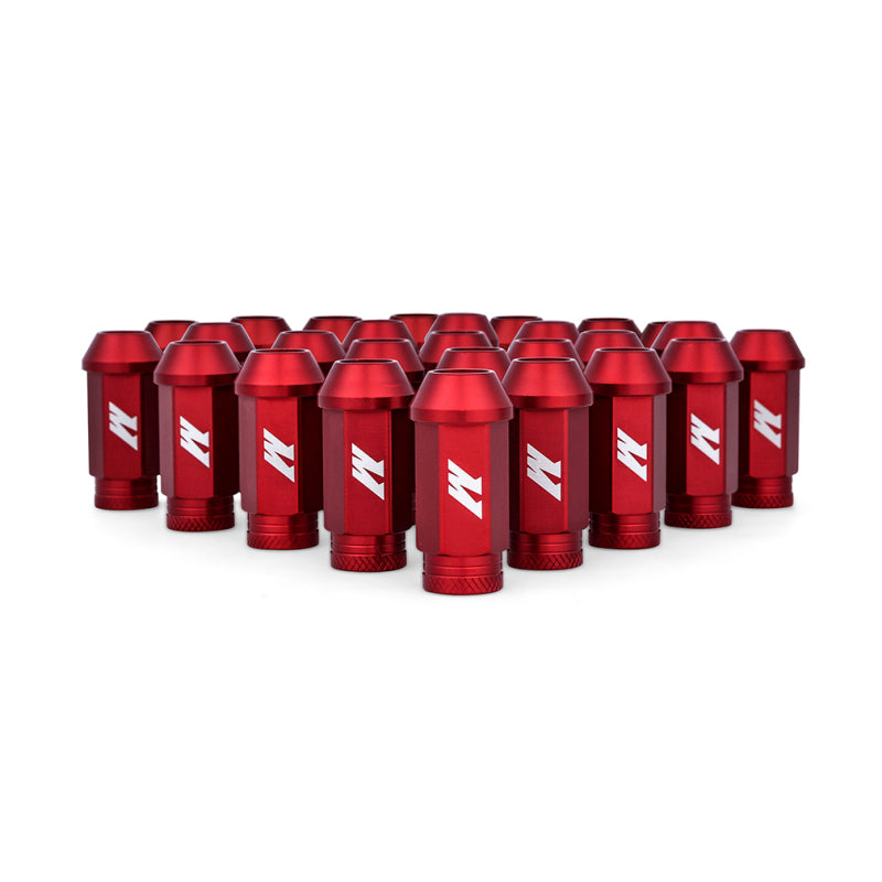 Mishimoto MMLG-15-27LRD Mishimoto Aluminum Locking Lug Nuts M12x1.5 27pc Set Red