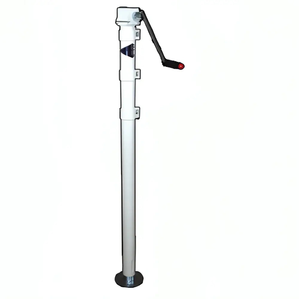 44321 Rieco-Titan Products Camper Jack; 2000 Pound Capacity; 36 Inch Lift Height; C-Ring Clamp Mechanical Jack; 4 Corner; White; Steel; Set Of 2 