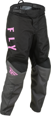 Fly Racing Fly Racing 375-83118 Youth F-16 Pants Grey/Black/Pink Sz 18