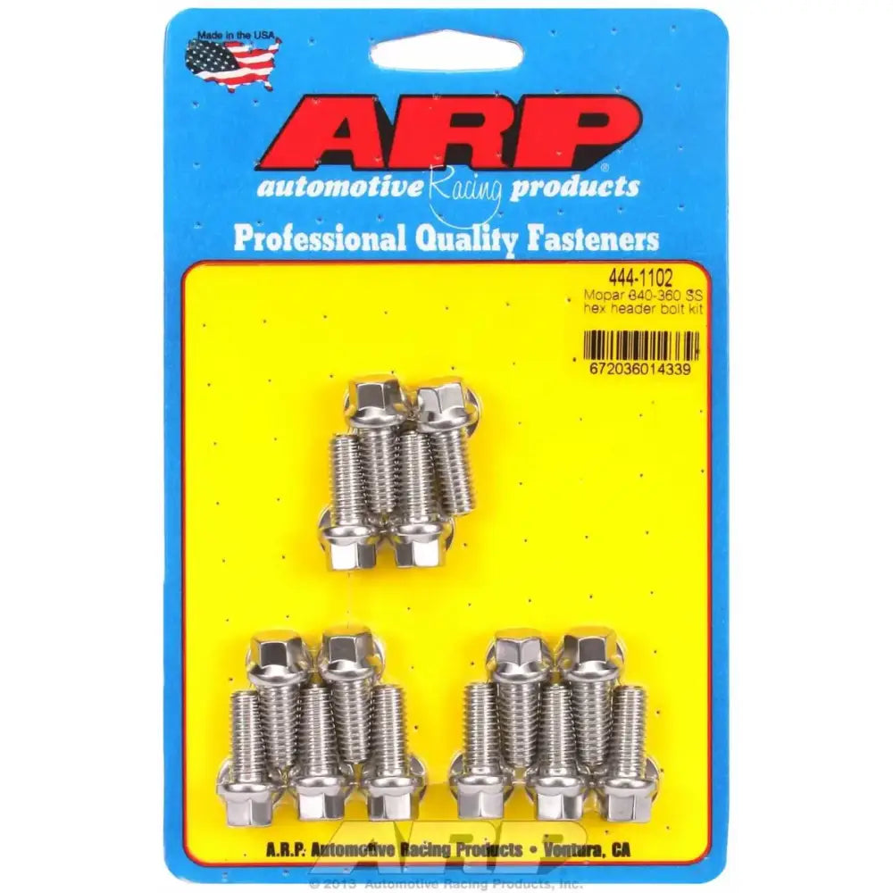 444-1102 ARP Fasteners Exhaust Header Bolt For Use With Chrysler