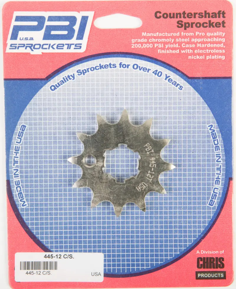 445-12 Front Cs Sprocket Steel 12t 520 Kaw/Yam - Countershaft