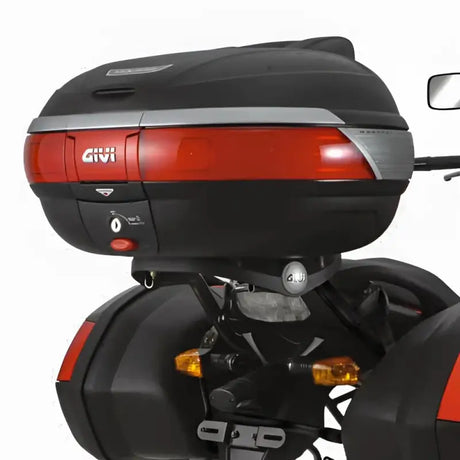 Matte black 447FZ Top Case Sidearms for easy hard luggage mounting on motorcycles