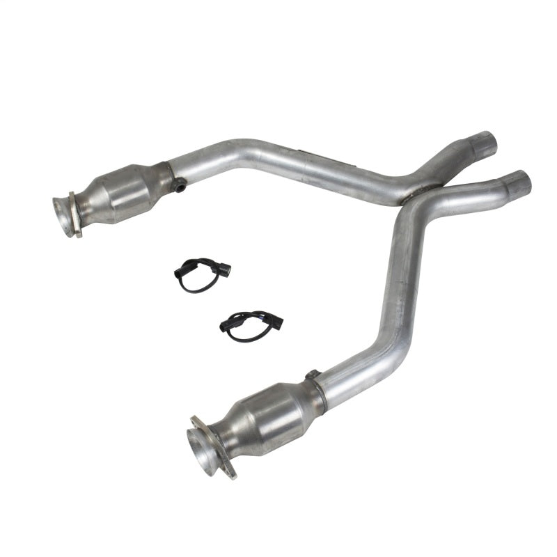 BBK 1461 BBK 11-14 Mustang 3.7 V6 Short Mid X Pipe With Catalytic Converters 2-1/2 For BBK Long Tube Headers - 1461