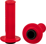 Control Mx Lock On Grips Red Half Waffle