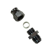 Moroso 65351 Moroso Aluminum Fitting Adapter 8AN Male to 1/2in Tube Compression - Black - 65351