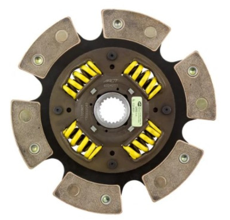 ACT 6240233 ACT 240mm Drive Plate 1.125in x 22 Spline 6 Pad Sprung Race Disc (Special Order)