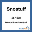 451-082 Snostuff Blank Windshield Material 18 InchX38 InchX0.08 Inch - Windshield/Windscreen