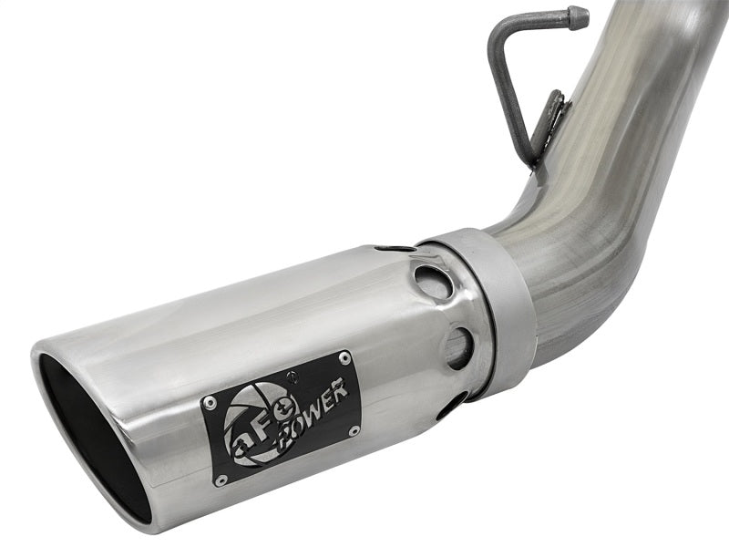 aFe 49-44086-P aFe Large Bore-HD 4in 409-SS DPF-Back Exhaust w/Dual Polished Tips 2017 GM Duramax V8-6.6L (td) L5P