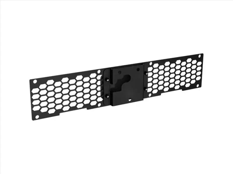 Black metal rack mount blanking panel with hexagonal vents for Ford Bronco Trail Series Acc