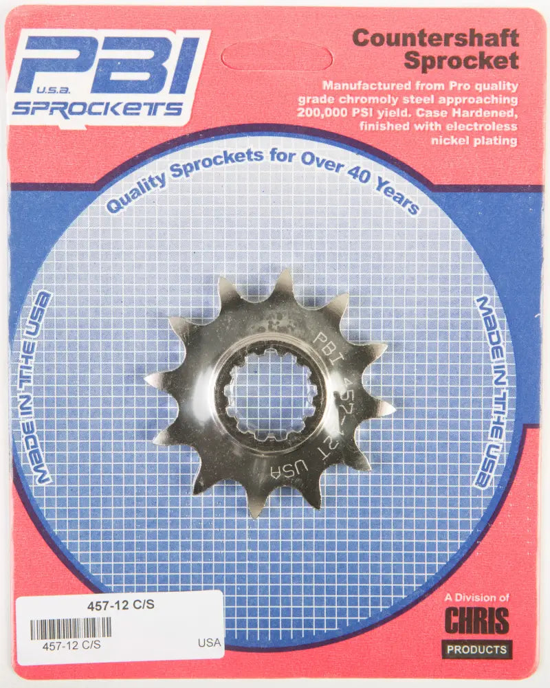 457-12 Front Cs Sprocket Steel 12t 520 Kaw/Suz - Countershaft