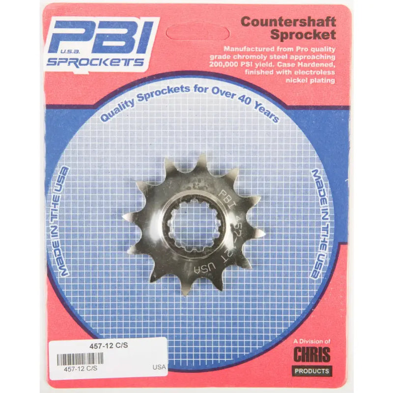 457-12 Front Cs Sprocket Steel 12t 520 Kaw/Suz - Countershaft