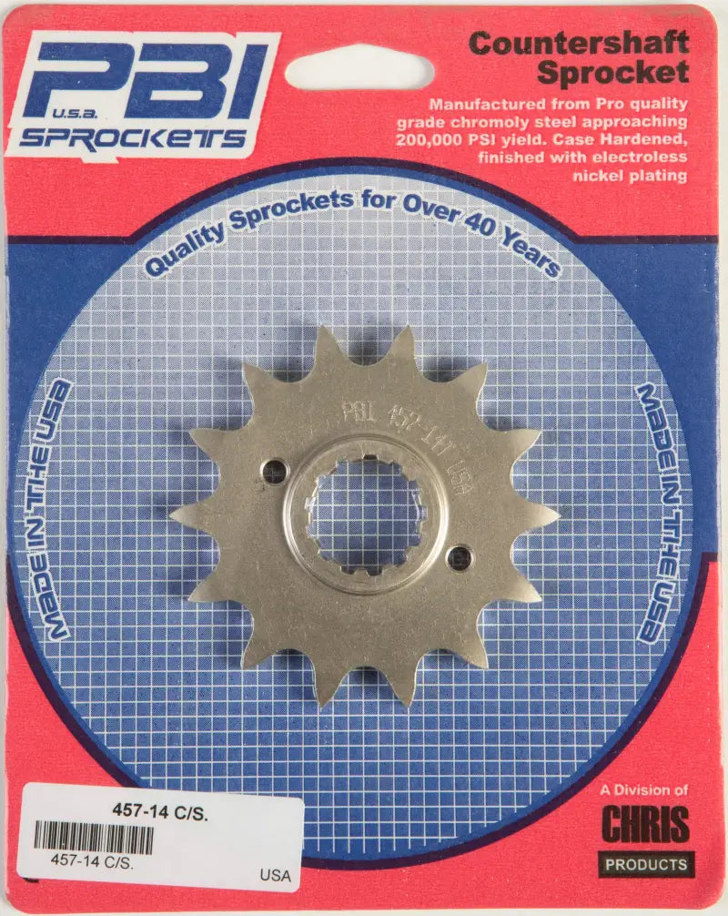 457-14 Front Cs Sprocket Steel 14t 520 Kaw/Suz - Countershaft