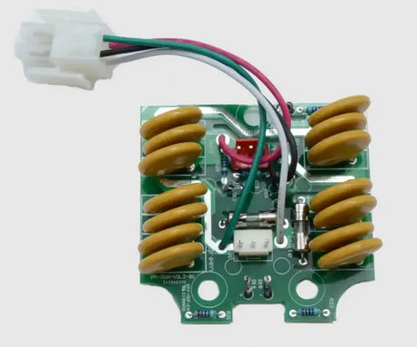Green circuit board with coils and wiring for Hughes Auto Replacement Module PWD50