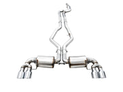 AWE Tuning 3015-42148 AWE Tuning 2019+ BMW M340i (G20) Non-Resonated Touring Edition Exhaust - Quad Chrome Silver Tips
