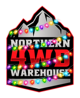 Northern 4WD Warehouse logo with festive colorful lights, AVADA - Best Sellers, Must Haves