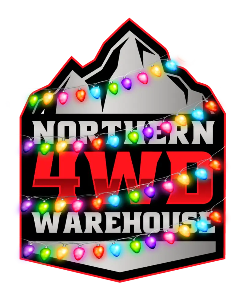 Northern 4WD Warehouse logo with festive colorful lights, AVADA - Best Sellers, Must Haves
