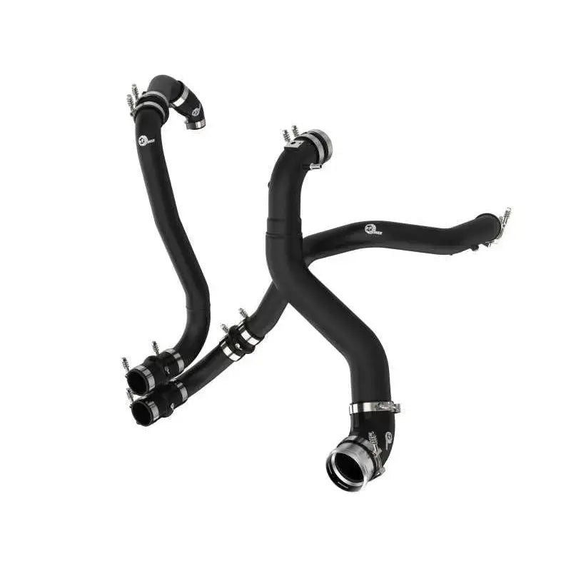 aFe 46-20514-B aFe BladeRunner 21-22 Ford F-150 Ecoboost V6-3.5L(tt) Aluminum Hot and Cold Charge Pipe Kit Black