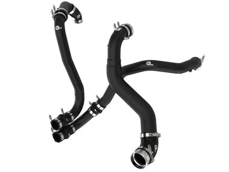 aFe 46-20514-B aFe BladeRunner 21-22 Ford F-150 Ecoboost V6-3.5L(tt) Aluminum Hot and Cold Charge Pipe Kit Black