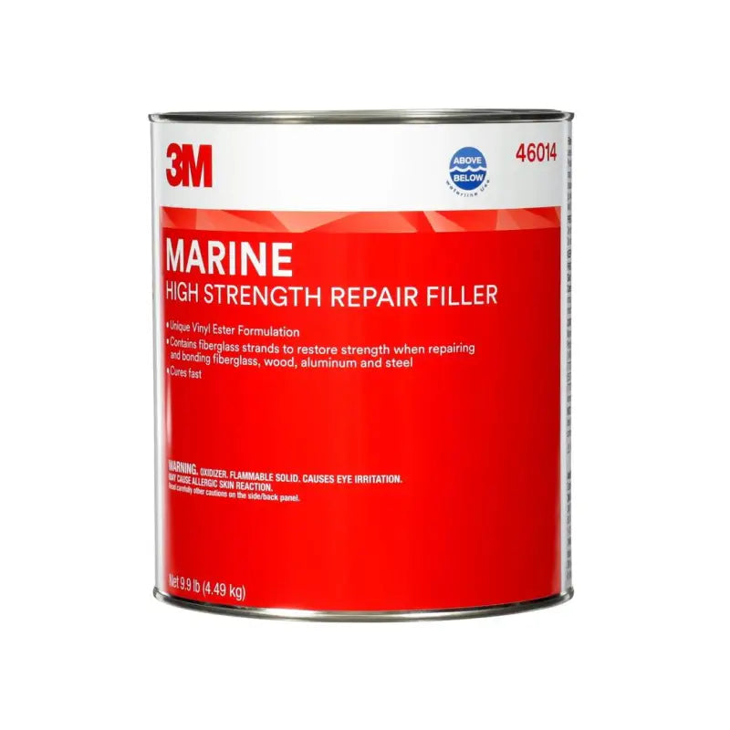 Can of 3M Marine High Strength Repair Filler for tough repair jobs