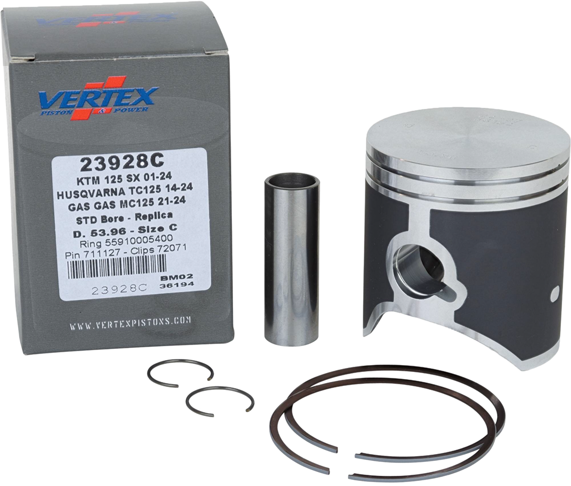Vertex Piston Kit Piston kits & Components 23928C - Cast Replica