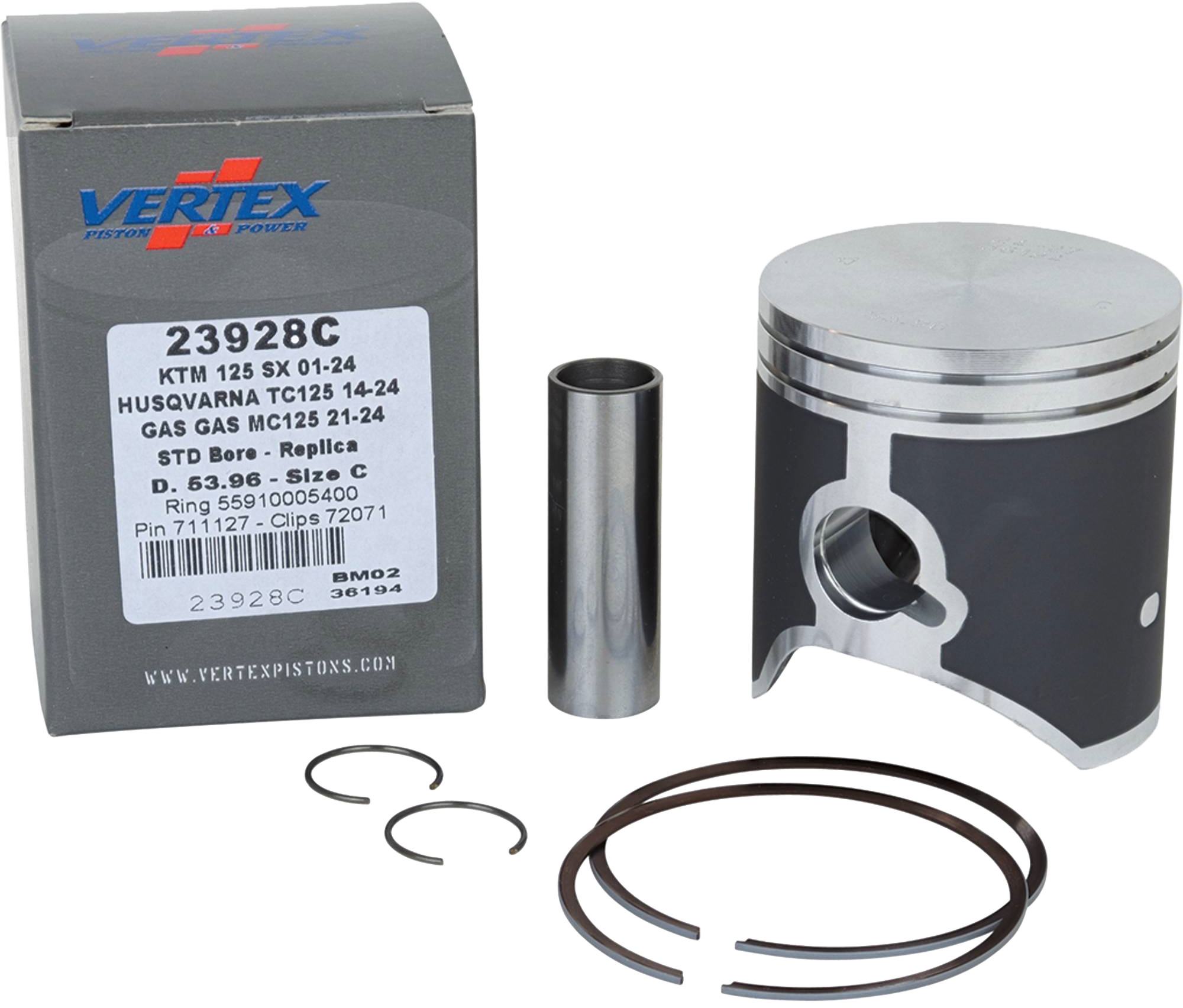 Vertex Piston Kit Piston kits & Components 23928C - Cast Replica