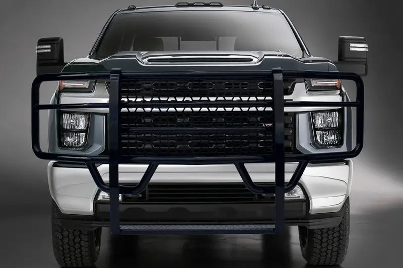 Black truck grill guard for Rancher Grill, compatible with 46757 Go Ind Ua Rancher Grill Guard 20 Sil Hd