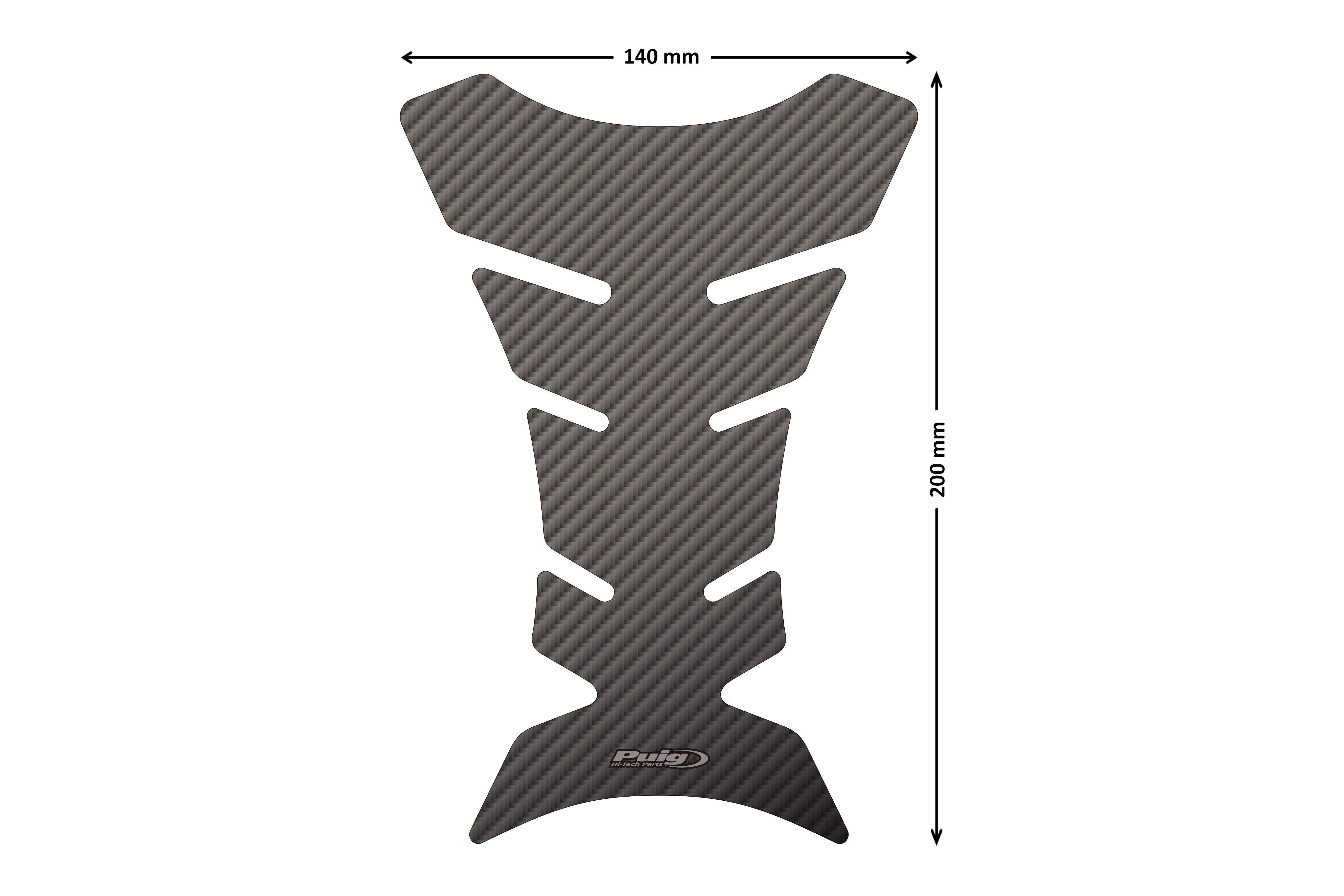 Puig Puig Performance Tank Pads Body 4051C - Carbon Pad