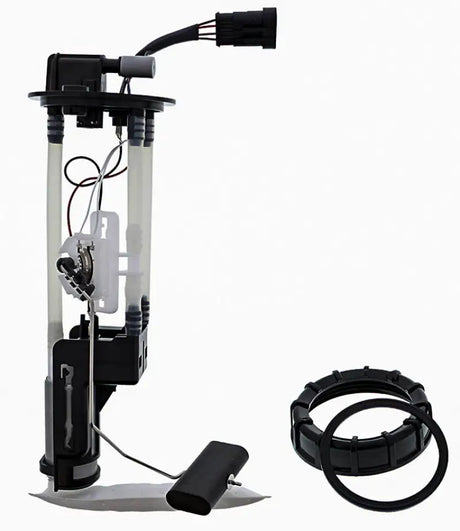 Automotive fuel pump assembly with sending unit, locking ring, and gasket for 47-1006