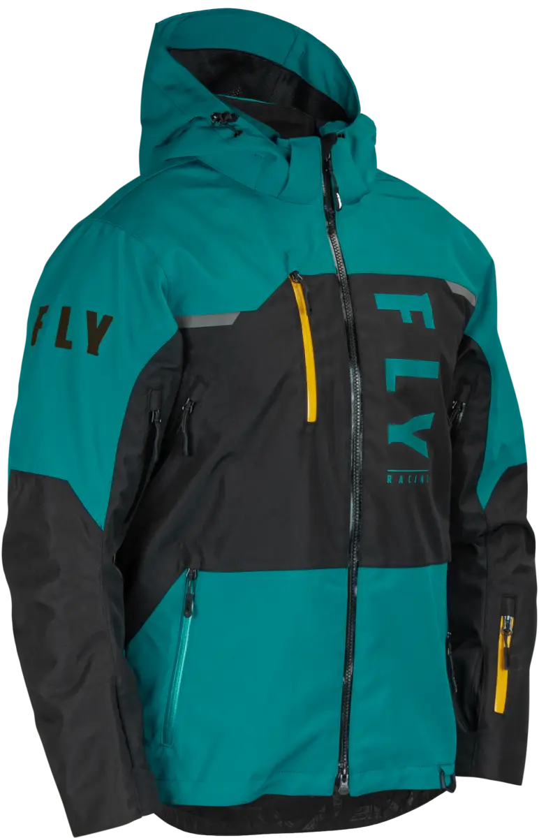 470-5203L Carbon Jacket Black/Teal/Orange Lg - (2024)