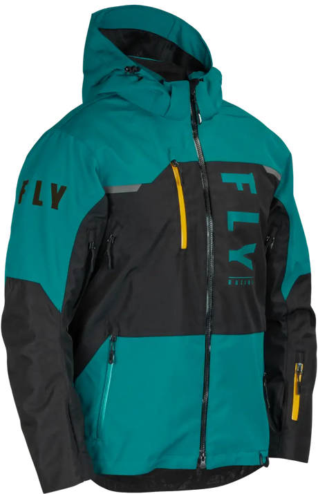 470-5203M Carbon Jacket Black/Teal/Orange Md - (2024)