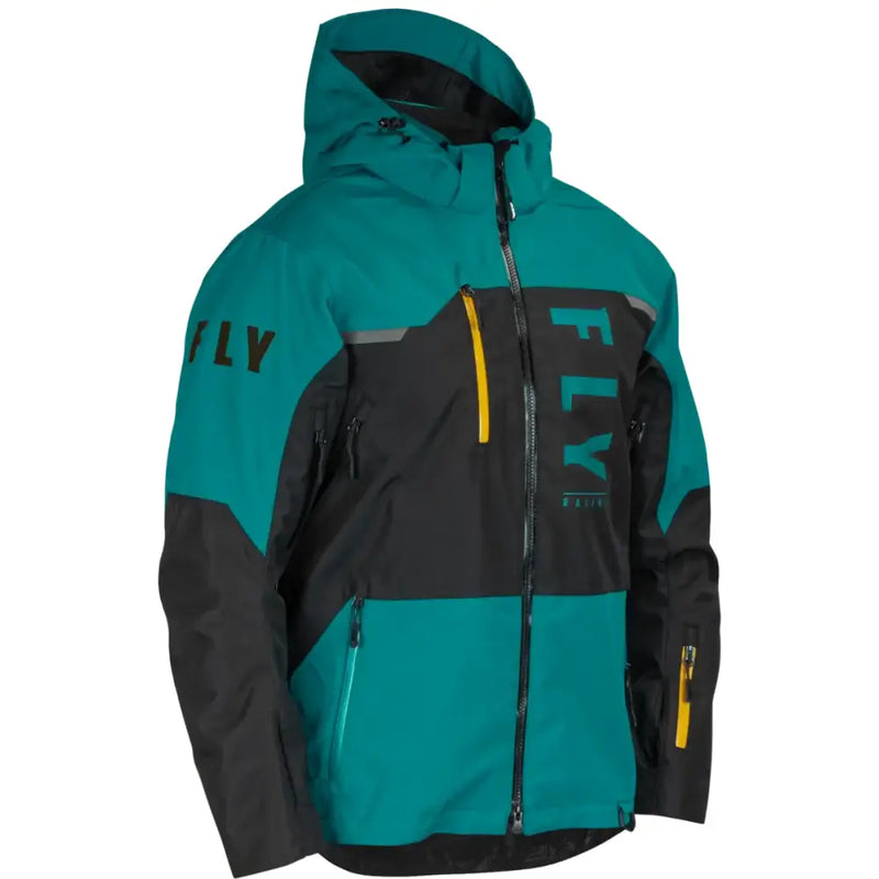 470-5203M Carbon Jacket Black/Teal/Orange Md - (2024)