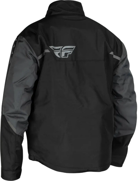 Outpost Jacket Black Grey - Winter Jacket for Men, Black and Grey Ski Jacket