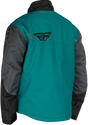 Teal and gray Outpost Jacket Black/Teal/Orange Sm casual outdoor jacket