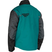 Teal and gray Outpost Jacket Black/Teal/Orange XL for outdoor adventures