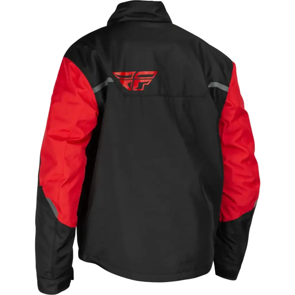 Outpost jacket black red in men’s size Md, stylish black and red jacket for outdoor wear