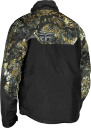 Camouflage and black Outpost Jacket Obskura Skyfall 2x from the Outpost Jacket line
