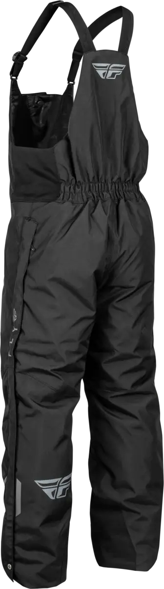 Black snow bib overalls from 470-65004X Outpost Bib Black Grey for cold weather outdoor adventures