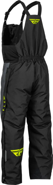 Black snow bib overalls from Outpost Bib Black Grey collection for cold weather fun