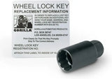 Wheel lock key and replacement info for 47020N Gorilla cone seat lock set