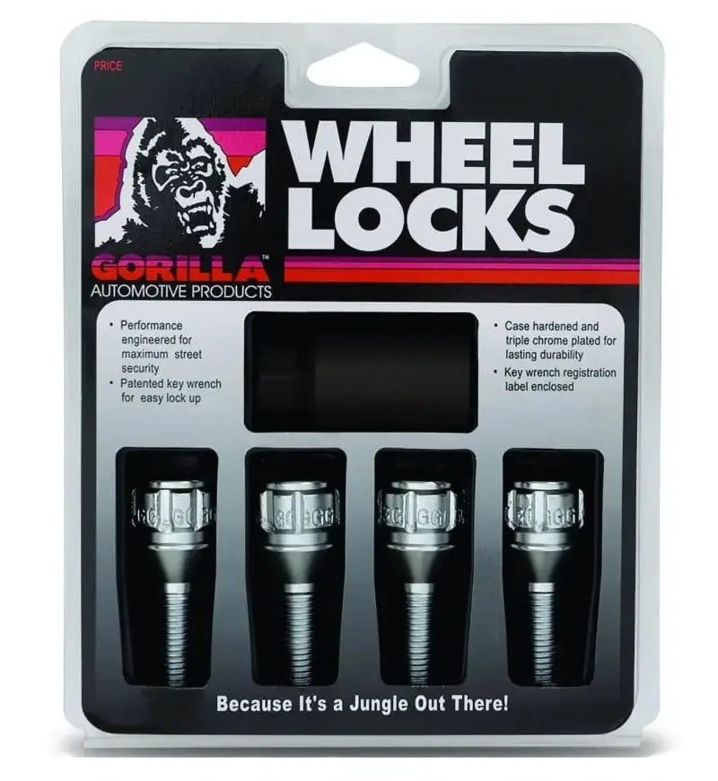 Gorilla wheel locks in packaging from the 47020N Gorilla cone seat lock set