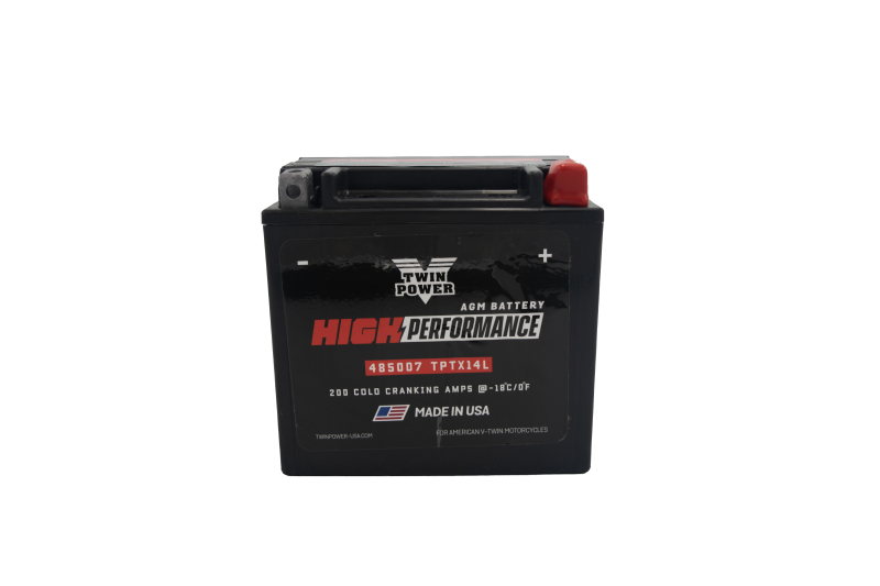 TwinPower 485007 Twin Power YTX-14L High Performance Battery Replaces H-D 65958-04 Made in USA