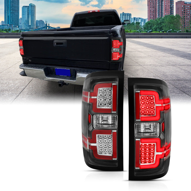ANZO 311289 ANZO 2014-2018 Chevy Silverado 1500 LED Taillights Black