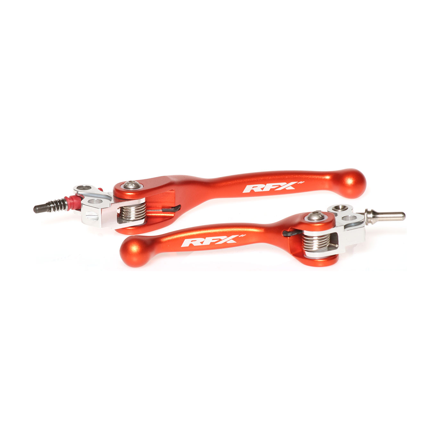 RFX Forged Aluminum Flex Levers FXFL 50400 55OR - Orange Flexible Lever Set