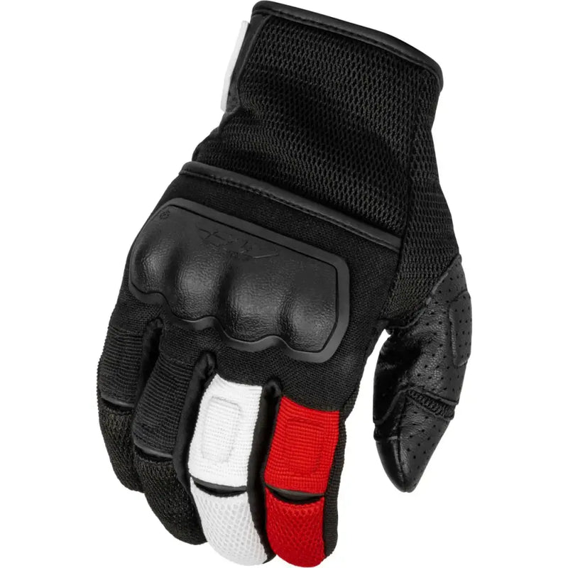 FLY RACING 476-41272X Coolpro Force Gloves Black/White/Red 2x