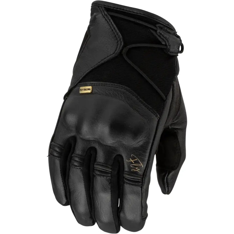 Black leather women’s Venus glove 476-6124L Fly Racing motorcycle glove