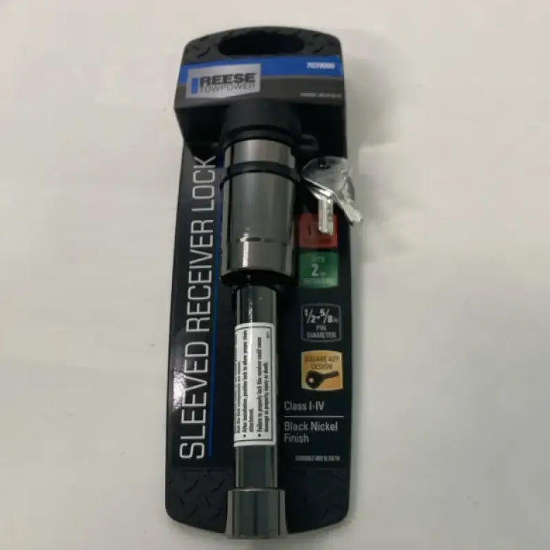 Black nickel sleeved receiver lock on Putco Locker Side Rails for a secure tie-down point