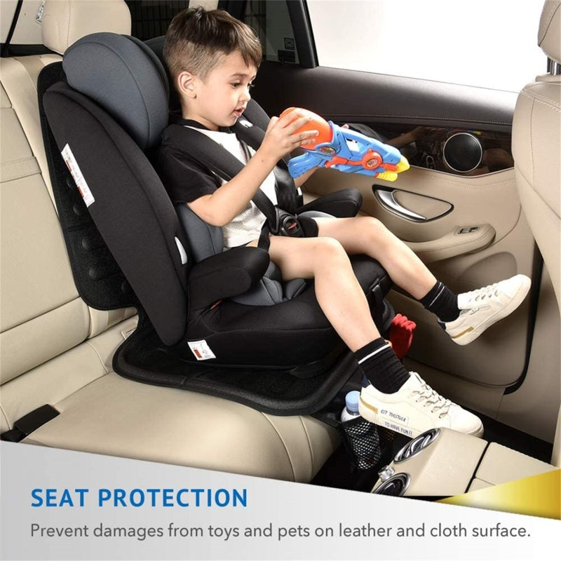 3D MAXpider 3153L-09 3D MAXpider Universal Black Child Seat Protector With Storage Pouches