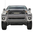Gray pickup truck front view with Paramount Black Evomesh packaged grill
