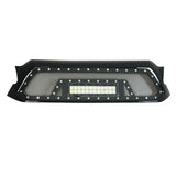 Black Evomesh packaged grill with LED light bar for Paramount Black Evomesh trucks