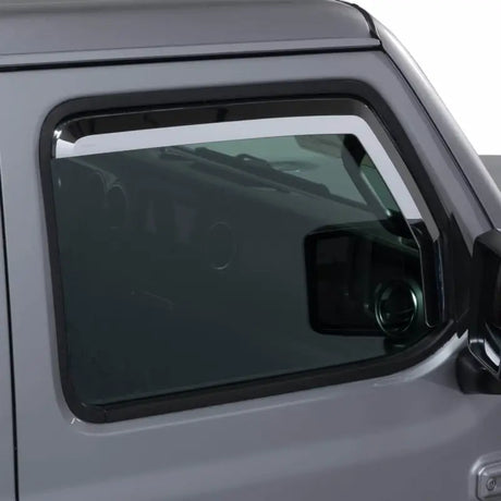 480220 Putco Element Chrome Window Visor Tape On - Rainguard